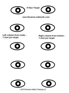 10 eye target