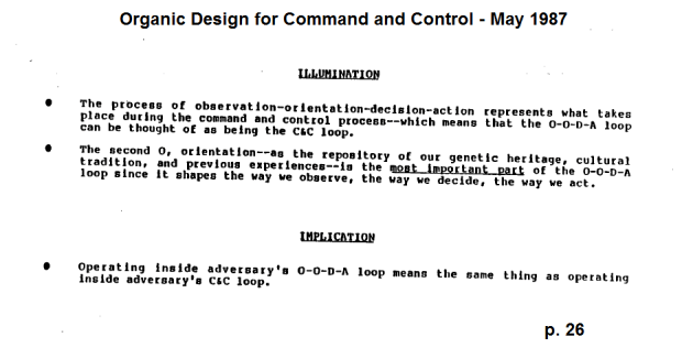 Organic Design p26 OODA