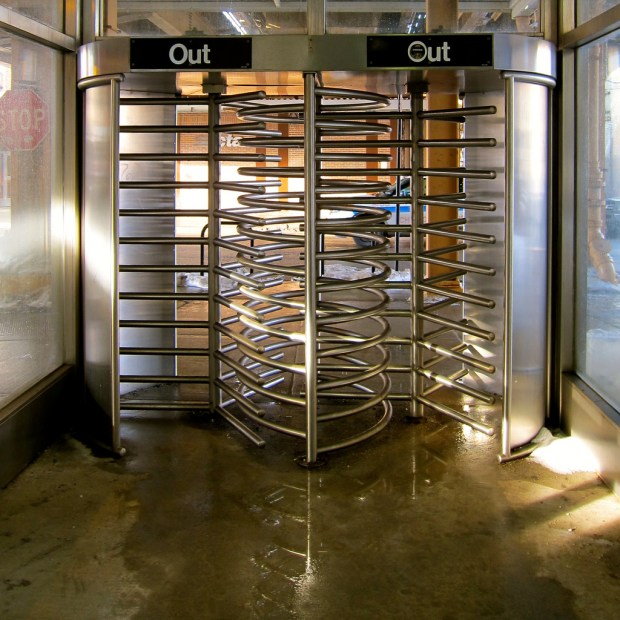 exit turnstile